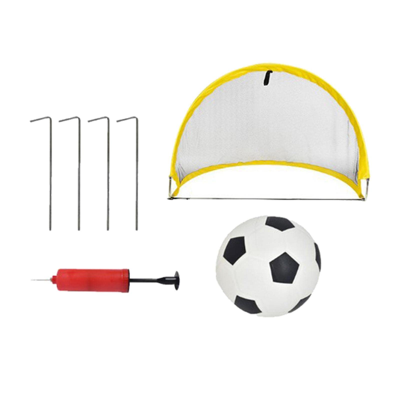 LOSA Foldable Soccer Goals Carrying Bag Pop-Up Soccer Goal Premium Foldable Durable Yellow Portable Goals Nets 120Cm-picture-21