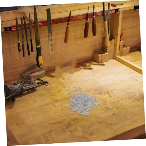 ULTECHNOVO 高強鉄製ダブルヘッド木工釘 スリーブ付きで巾木や額縁のシームレス固定用 家用耐久性と美観を兼ね備えた多用途釘