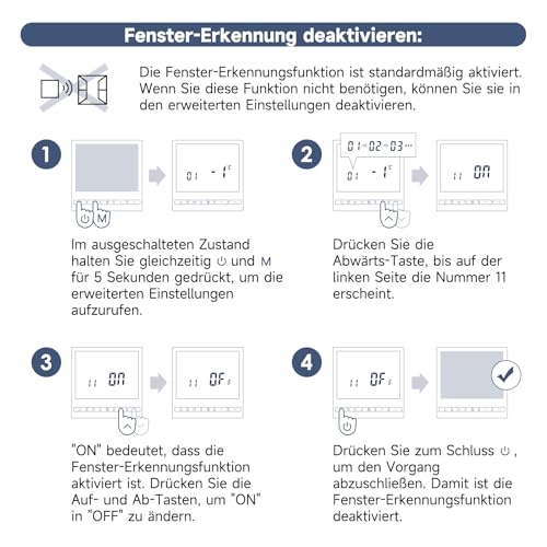 BEOK CONTROLS Thermostat Heizung Digital Programmierbar Thermostate Fussbodenheizung Raumthermostat Für Wasser Fußbodenheizung Temperaturregler Wandthermostat 230V 3A TOL47-WP Non-WiFi