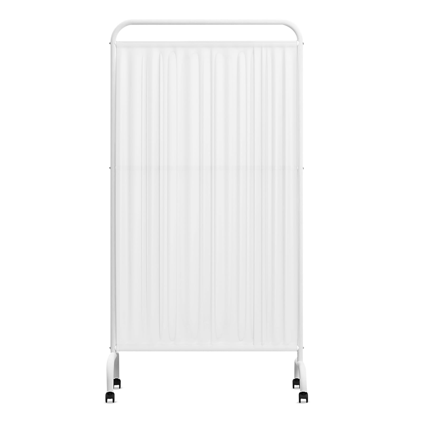 6FT Folding Medical Privacy Screen, Portable Room Divider with Lockable Casters,for Hospitals, Clinics, Bedrooms, and Classrooms, Durable Stainless