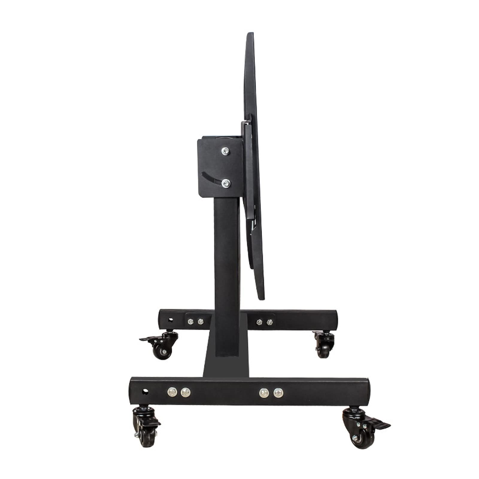 asdchZen Mobile Tv Mount Stand,Low Height Monitor Cart With Wheels For 32-75 Inch Tvs,0-30°Adjustable Viewing Angle,Holds Up To 50Kg/110 Lbs