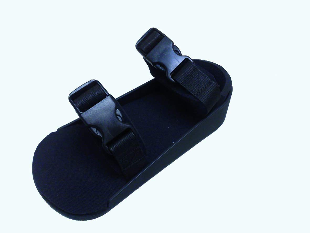 Obbocare - Reposapies De Silla De Ruedas Con Cinchas Ajustables Y Cierre Con Clip. Plataforma De Sujeción Acolchada De Alta Resistencia. 2 Unidades. Talla 2