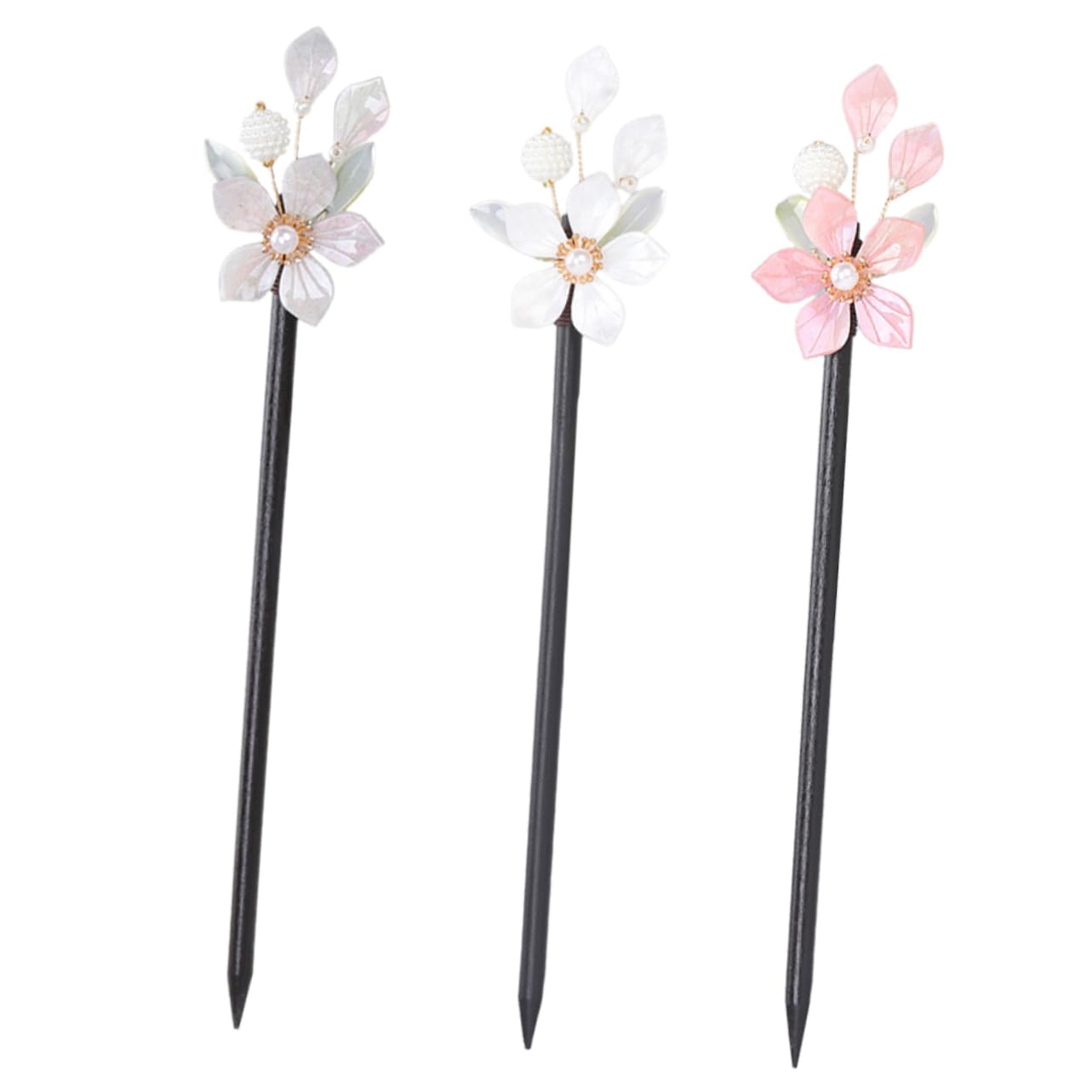 MAGICLULU 15 Piezas horquilla de madera palillos decorativos para el cabello accesorios chinos para el cabello para mujeres hair stick hair topper pasador de pelo decoración palillo de pelo