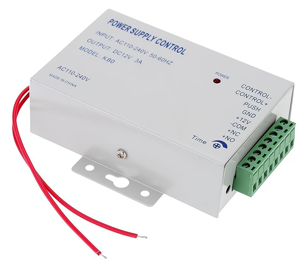 Beauenty Door Access Control system Switch Power Supply Door Access Control System Power Supply (AC 110-240V to DC12V 3A, 36W) (36, Watts)