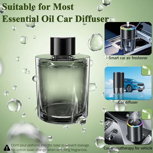 Image of Amor Lyris 5.7 fl oz Car Air Freshener Refill, Premium Imported Fragrance with Natural Plant Extract Essential Oil, 180-Day Long Lasting Car Diffuser Perfume for Smart Diffusers, Car Home Office