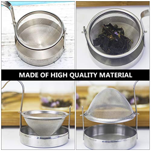 Hemoton Filtro de ChÃ¡ de AÃ§o InoxidÃ¡vel Filtro de ChÃ¡ Coador de ChÃ¡ Infusor Filtros de ChÃ¡ par
