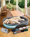 OhGeni Orthopedic Dog Couch Pet Sofa Large Sized Cat Beds with Comfort Foam Support, Soft...