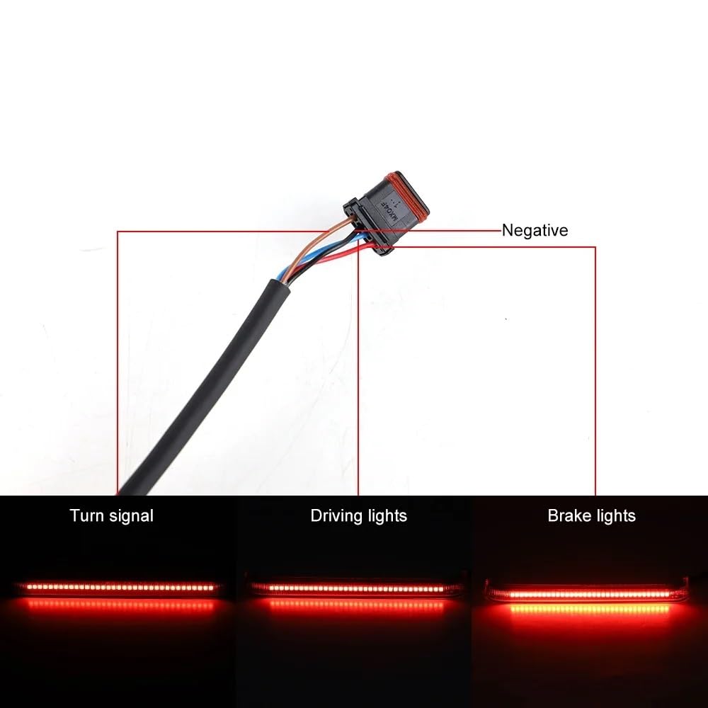 Moto Faros Freno Trasero​ Para Motocicleta, Luces LED Intermitentes