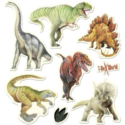 Spiegelburg Gelsticker T-Rex World – Dinosaurier-Motive Zum Kleben & Gestalten, Ab 3 Jahren