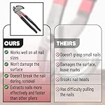 Bates- Nail Puller, Pliers, 11" Nail Remover Tool, Multi Tool, Hand Tools, Staple Puller, Carpenter Tools, Staple Remover, Trim Puller, Nail Remover, Nail Pliers, Cats Paw Nail Puller Tool - Image 5