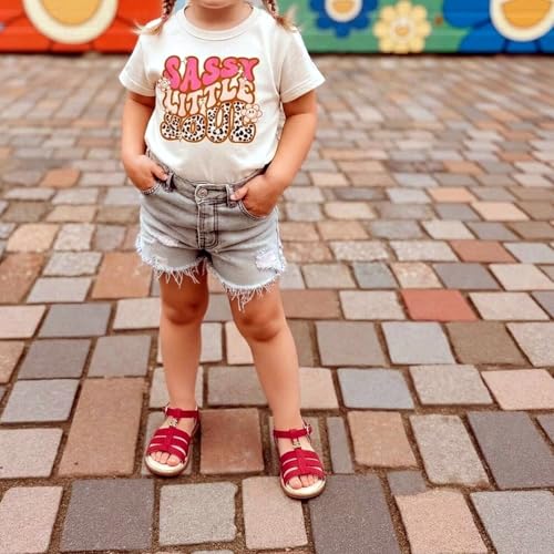 Image of Girls Gladiator Sandals with Adjustable Buckle Comfy Ankle Strappy Flat Shoes