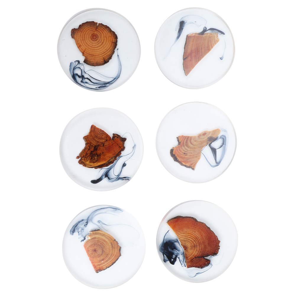 Posavasos de Pino de Resina, Estera para Bebidas térmicas para decoración de Tazas de té y café