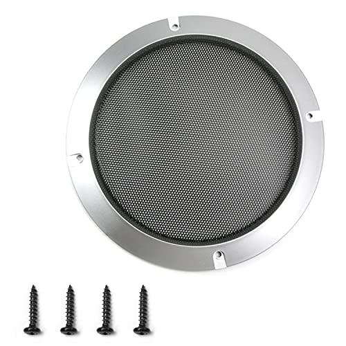 Fielect スピーカーグリル ホーンプロテクトメッシュ メッシュデコール スピーカーエッジ スピーカーエッジ インチ オーディオ スピーカー ゴム オーディオスピーカー サークルウーファ対応 ガードプロテクター カバー サブウーファーラウンドグリル ブ