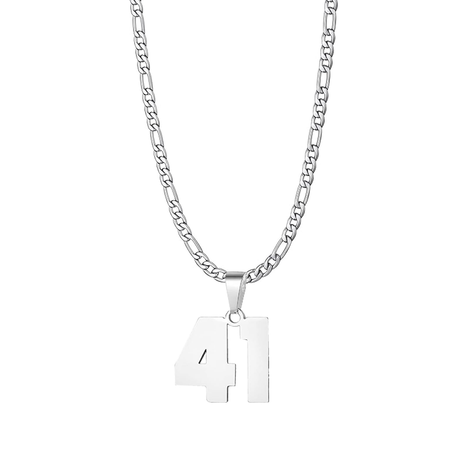 m men style Personalized Jersey Number Necklaces For Mens,Athletes Stainless Steel Sport Number Pendant Chain For Boys Baseball/Basketball/Football Team Inspiration Jewelry-picture-10