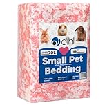Dihl 70 Litre, Pink, Super Absorbent Paper Bedding for Small Animals. Absorbs 6 Times its Weight in Liquid. Hamster, Mice, Rat, Rabbit, Guinea Pig Gerbil Cage Substrate – 70L