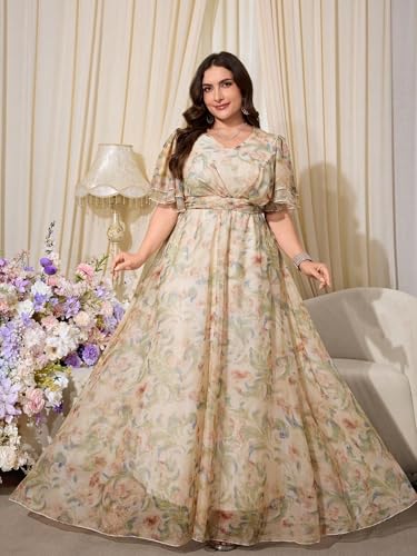 Image of TOLEEN Women's Plus Size Sequin Dress Luxurious Style Formal Cocktail Evening Party Maxi Dresses