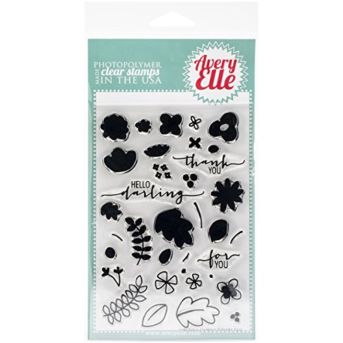 Avery Elle Timbri Trasparenti in Gomma, 4 x 15