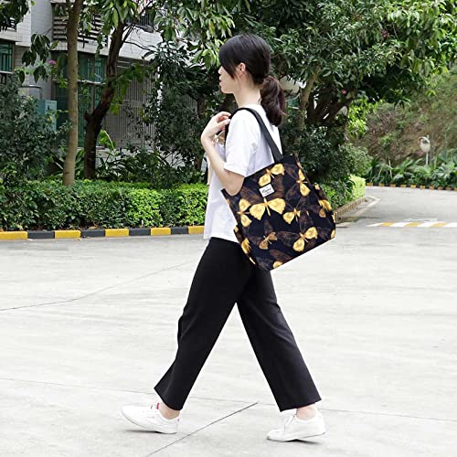 Image of KAMO Floral Tote Bag - Waterproof Lightweight Handbags Travel Shoulder Bag for Hiking Yoga Gym Swimming Travel Beach