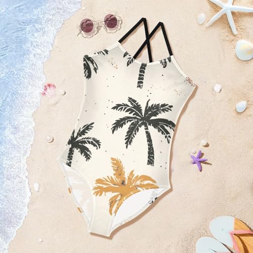 Image of Ollabaky Girls One Piece Swimsuit Bathing Suit Beachwear
