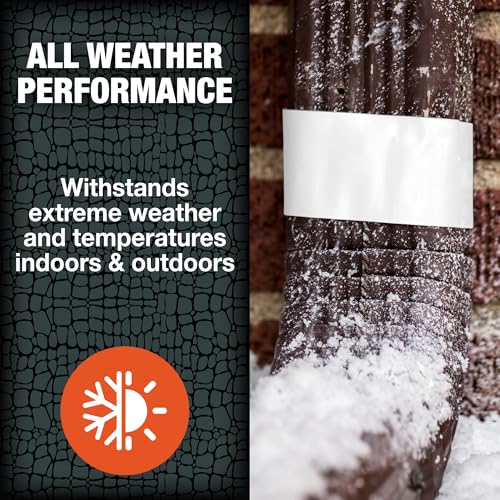 Image of T-REX Tape Heavy Duty Duct Tape with UV Resistant & Waterproof Backing for Ferociously Strong Repairs, 1.88 inch x 50 yd, White, 1 Roll