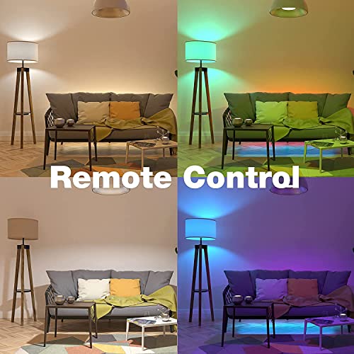 image for FLSNT Smart Light Bulbs, A60, E27 Base, 9 Watts, Dimmable RGBCW Color 