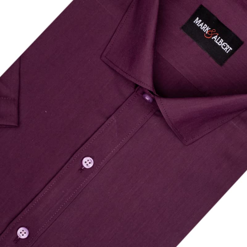 Image of MARK & ALBERT Men's Half Sleeves Regular Shirt