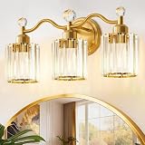 iYoee Gold Crystal 3-Light Vanity