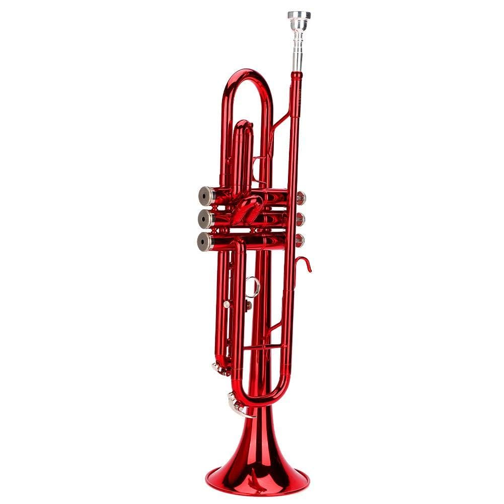 Bnineteenteam Trompette en Laiton, Trompette Plate en Laiton pour Instrument à Vent Trompette Music en 3 Couleurs différentes