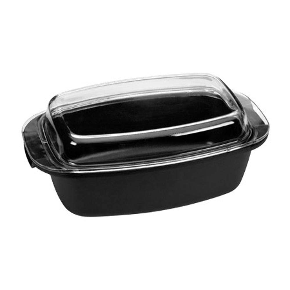 Tescoma 601939 Rostiera antiaderente con Coperchio in vetro, 39x22x17 cm