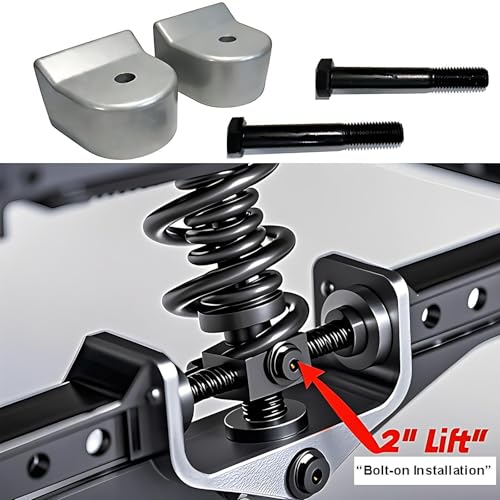 Image of 2 - Inch Billet Aluminum Suspension Leveling Kit Fit for Ford F250 F350 Super Duty 4WD (2005-2025) - Heavy Duty, Easy Install, Ideal for Off - Road & Towing