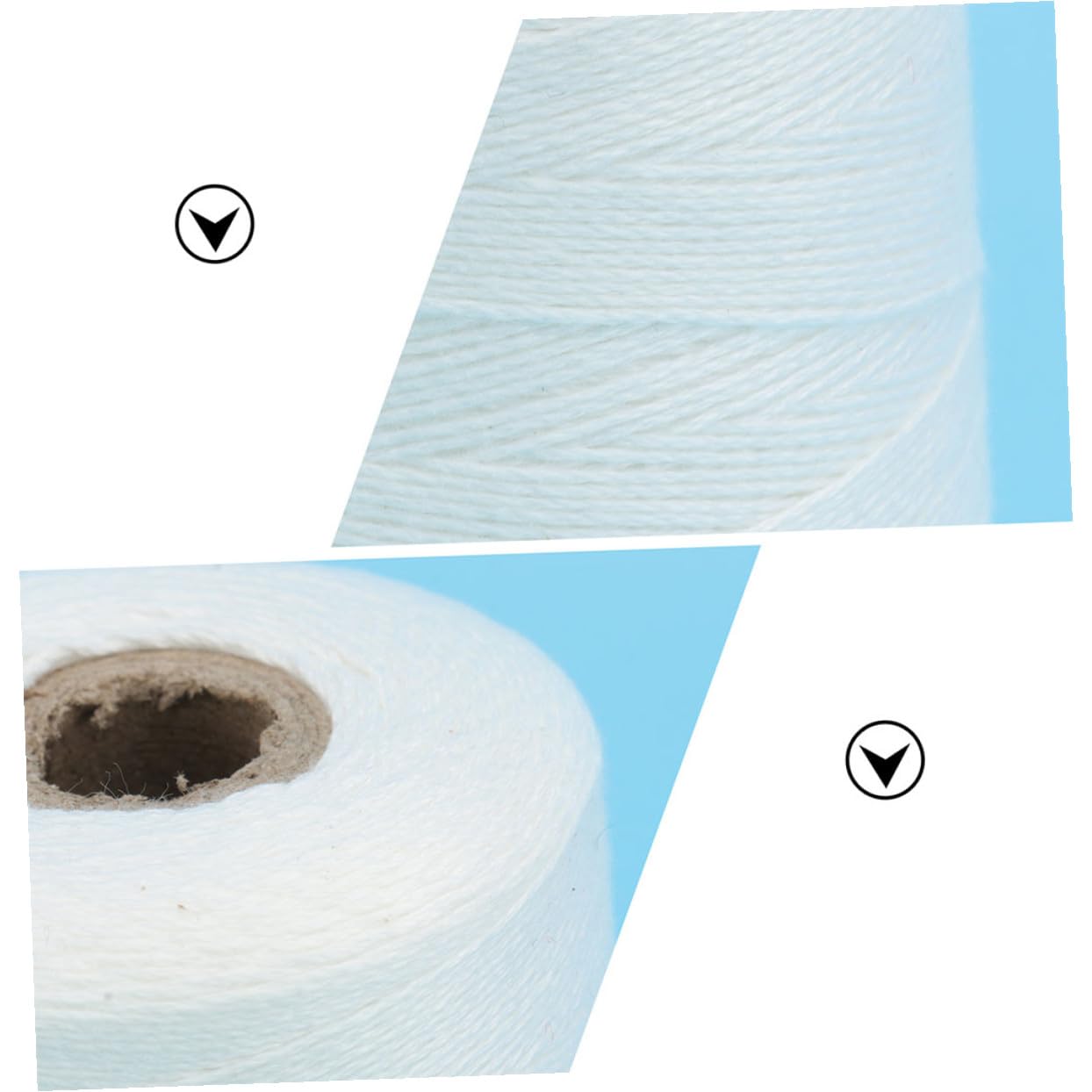 Ficelle de Coton Alimentaire 1mm, 1 Rouleau, Blanche Cuisine