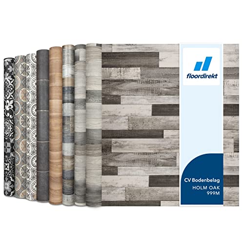 Floordirekt | Rouleaux, Dalles et Lames PVC | 200 x 300 cm | Épaisseur de 2,7 mm | Revetement Idéal pour Les passages intensifs Cuisine, Le Salon, Le Couloir...