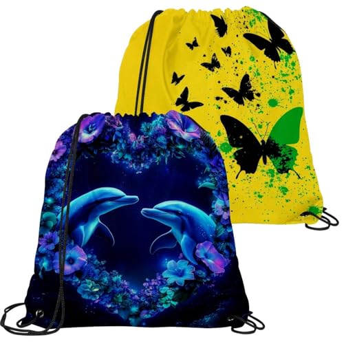 Sac à dos avec cordon dauphin pour vos séances de gym et sorties à la piscine
