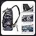 JYColofex Floral gym duffel bag backpack, fashion wrestling bag,with shoe compartment, 4 kinds of back method waterproof travel sports walking laptop Lightweight(A-Floral Blue)