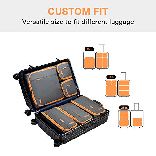 Packing Cubes For Suitcases, Bagsmart 6 Set Packing Cubes For Travel Accessories, Lightweight Luggage Suitcase Organizer Bags Set, Keep Shape Travel Cubes For Packing #TOP6