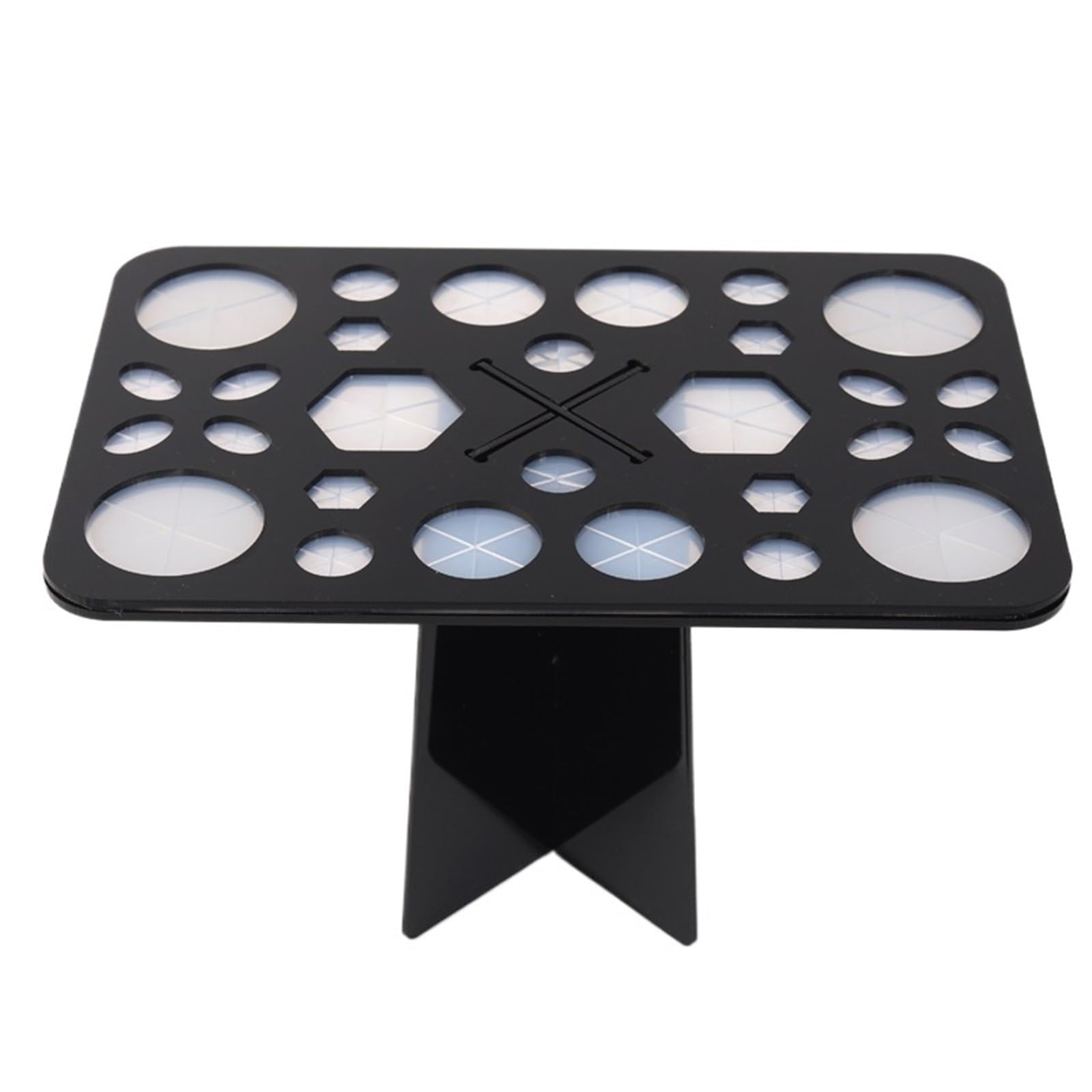 WLIHDB 2Pcs Holes Stand Makeup Brush Organizer Tree Dry Holder Brushes Accessories Cosmetic Aside Hang Tool for Makeup Brushes(Color3)