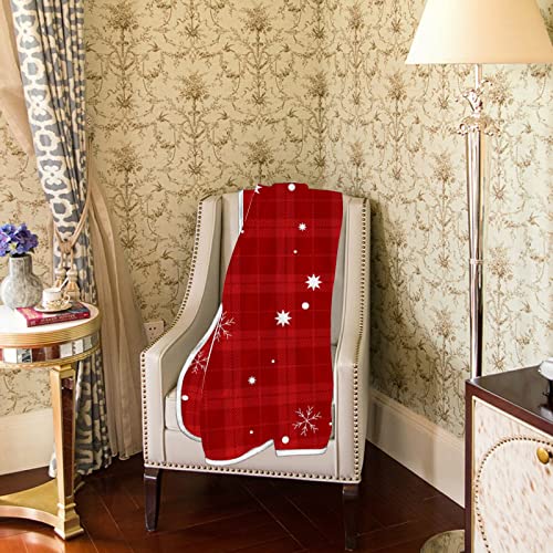 Christmas Blanket Soft Warm Red Tartan Plaid Blankets Throw For Bed Couch Sofa Car Lightweight Travelling Camping For Kids Boys Women 60 X 50 Inch #TOP2