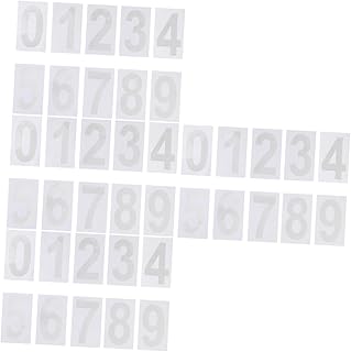 VILLCASE 20 Sets Mailbox External Mailbox Number Water Proof Stickers Number Decals Adhesive Stickers Address Number Hotel Door Number Door Gate Reflective Mailbox Numbers Sticker Door Door