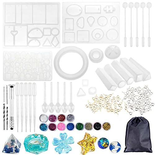 Molde De Resina,Jiangtao 94 PCS molde de resina de fundição de silicone bricolage tecnologia de fabr