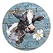 ALAZA Farmhouse Cow Wall Clock 10 Inch Battery Operated Silent Non Ticking Rustic Clock Home Decor for Kitchen, Living Room, Bedroom, Office