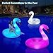 Inflatable Pool Floats, Solar Powered Large Swan Pool Float Adult, LED Color Changing Swan Floaties for The Pool, 42 Inch Lake Floats Adults for Outdoor Seaside, Lake, Pool