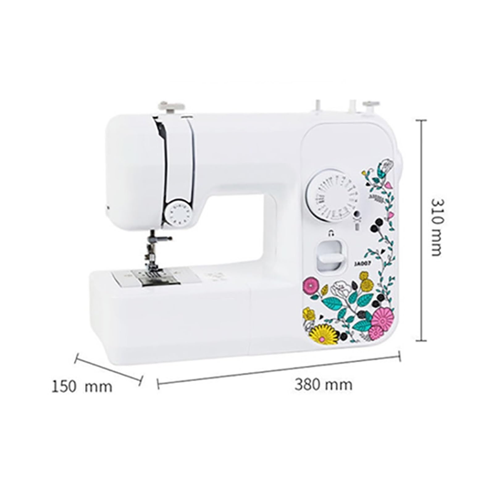 Máquinas de Coser eléctricas portátiles para el hogar, multifuncionales, pequeñas, con Puntada overlock, para Bordar fácilmente con Puntada Plana. Fáciles de Usar.,Blue