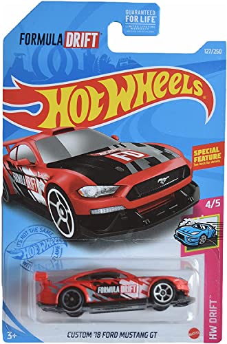 Hot Wheels Custom '18 Ford Mustang GT Drift 4/5 miniatura 1