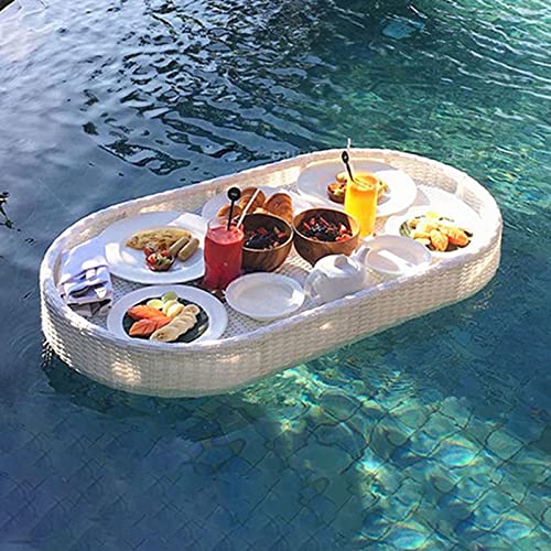 BZBZB Bandeja Flotante, Mesa y Barra Flotante para Servir, flotadores de Piscina para Adultos para Bancos de Arena, spas, baños y Fiestas en la Piscina