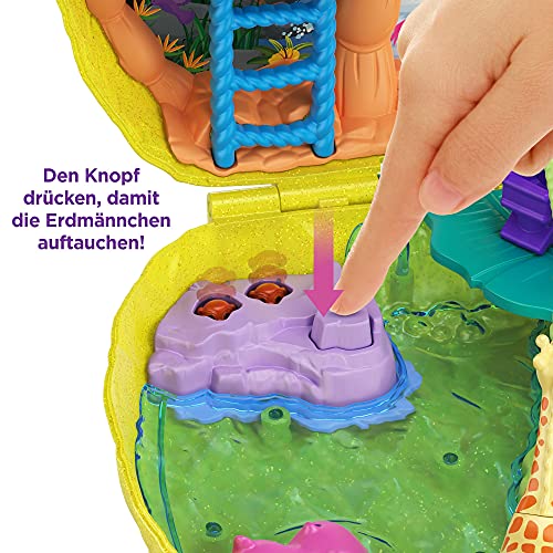 Polly Pocket GKJ64 - Ananas Tasche, tragbare Schatulle mit Zubehörteilen & GKJ46 - Kaktus Reiterhof Schatulle mit 2… – Bild 5