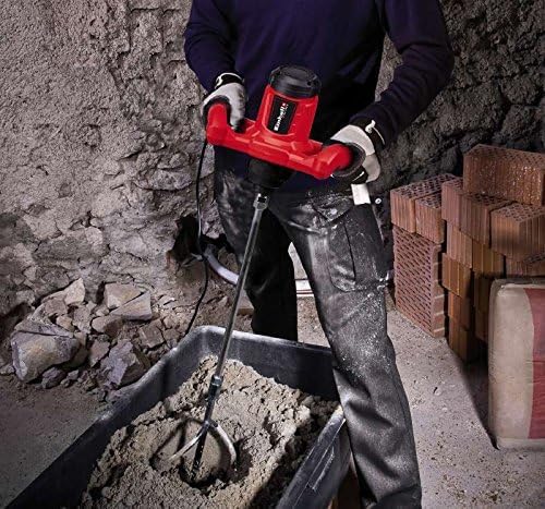 Einhell Boya ve Harç Mikseri TC-MX 1200 E (1.200 W, 680 rpm, kompakt 1 vitesli makine, yoğun malzemeler, hız kontrol elektroniği, ergonomik tutamaklar, M14 diş, karıştırıcı dahil) - 4258545
