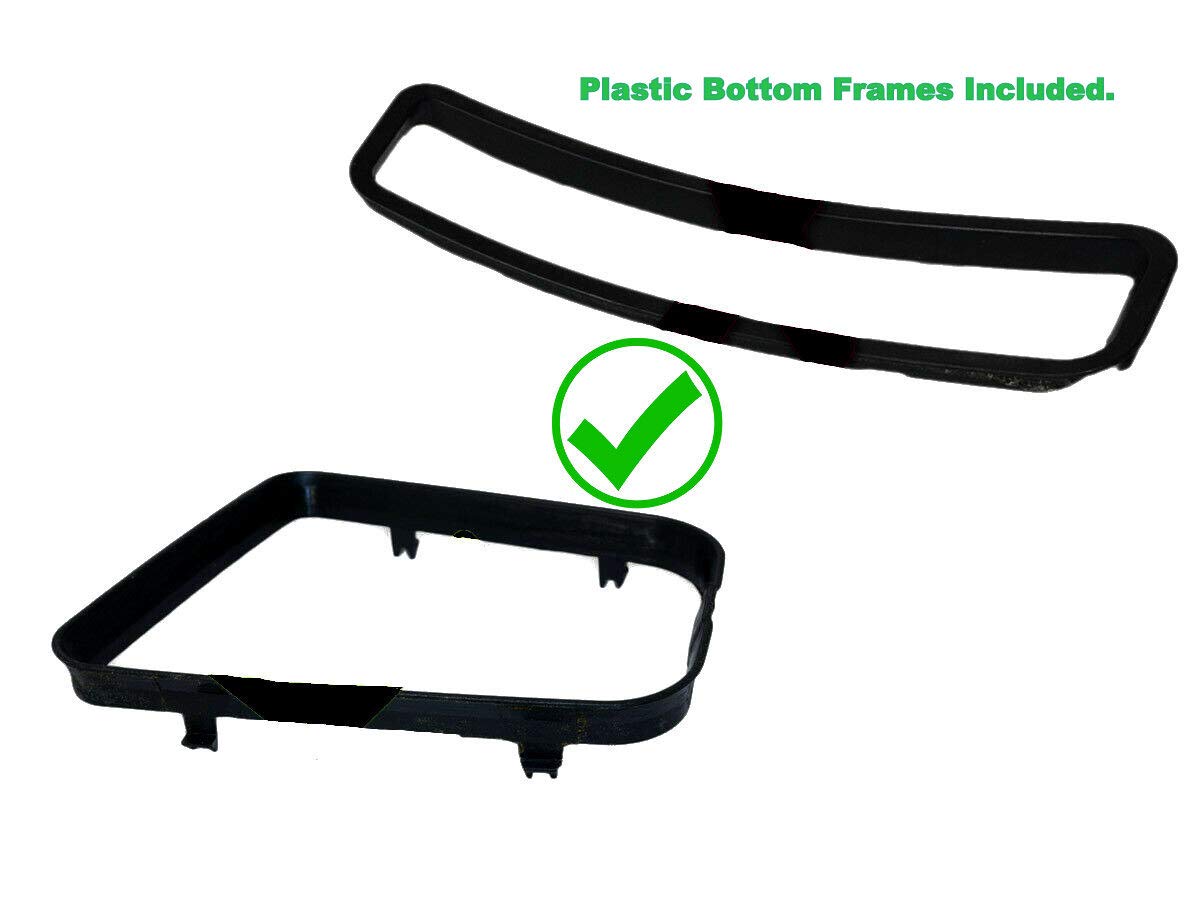 The Tuning-Shop Compatible with Shift Boot & E Brake Boot + Bottom Frames for BMW 3 Series E36 Manual Transmission Black Genuine Leather Set