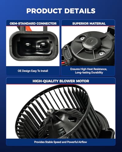 Image of KAX AC Blower Motor Fit for Nissan Frontier 2005-2021, Pathfinder 2005-2012, Xterra 2005-2015, Pathfinder Armada 2004 - HVAC Heater Blower Motor Replaces# 700175