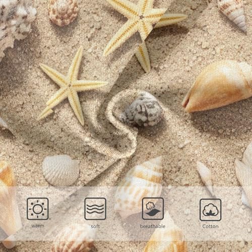 Seashells Starfish Beach Sand Toddler Girls Underwear, Girls Underwear, 2T–8 Years3