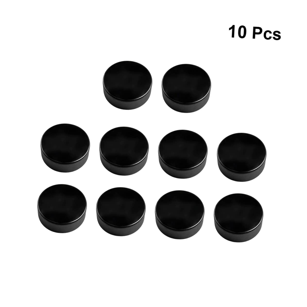 BESPORTBLE Rondelles de Hockey Glace Professionnelles PU, Lot de 10 Pcs